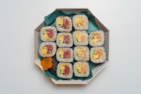 Bluefin Tuna and Salmon Sushi Rolls