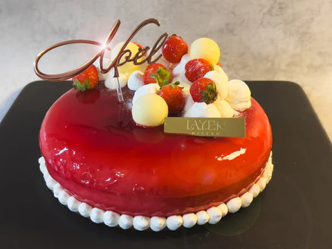 Strawberry Dream Winter Cake by Layer